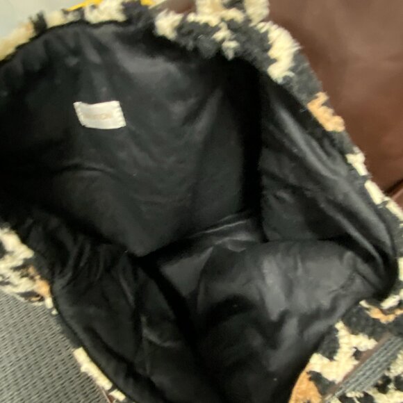 NWOT! Brixton Faux Fur Tote Bag in Animal Print - Picture 5 of 7